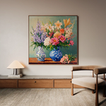 Floral Canvas Wall Art WAD1380-F 80 x 80 cm / Stretched on hidden frame