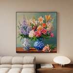 Floral Canvas Wall Art WAD1380-F 80 x 80 cm / Stretched on hidden frame