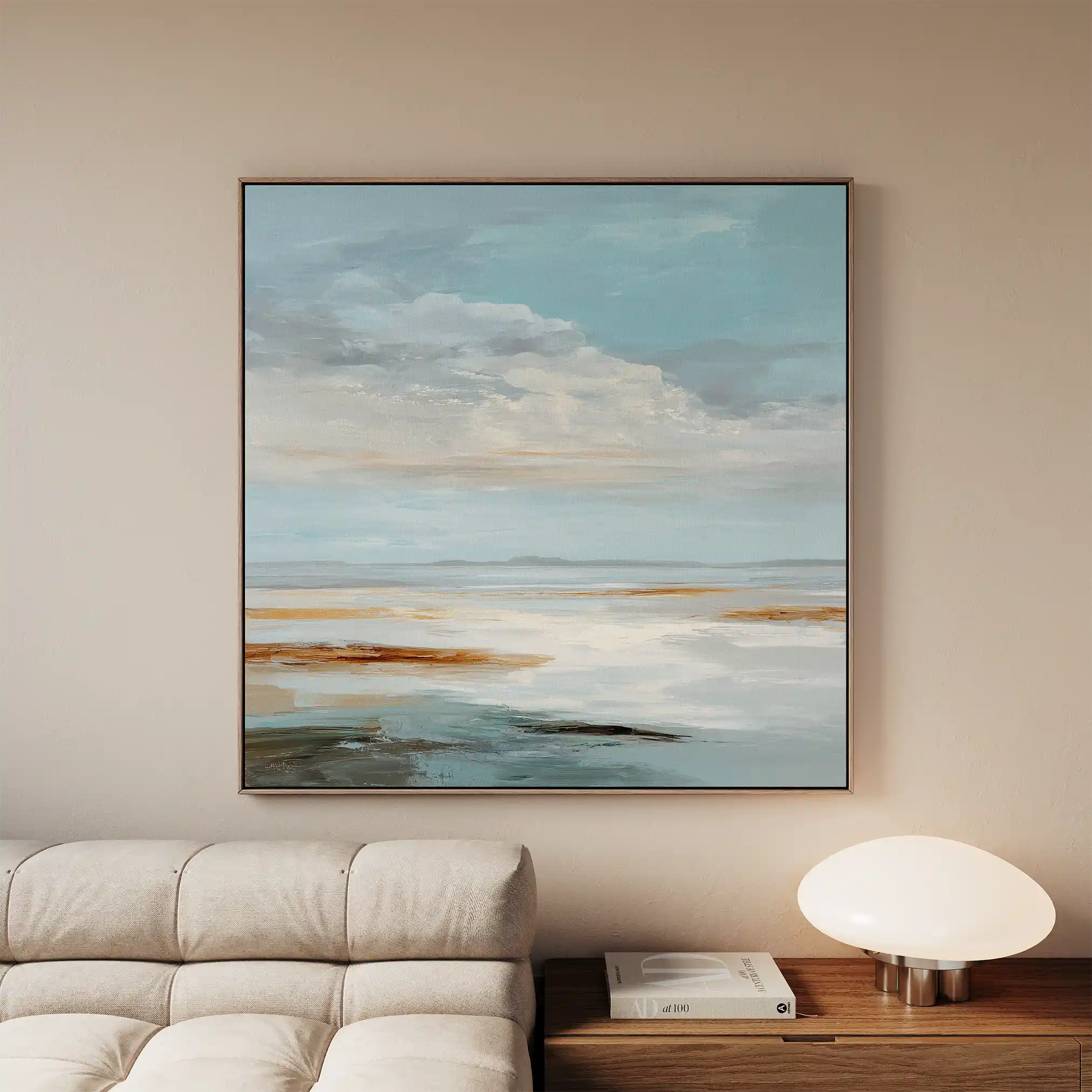 Abstract 1381 Canvas Art 60 x 60 cm / Stretched on hidden frame