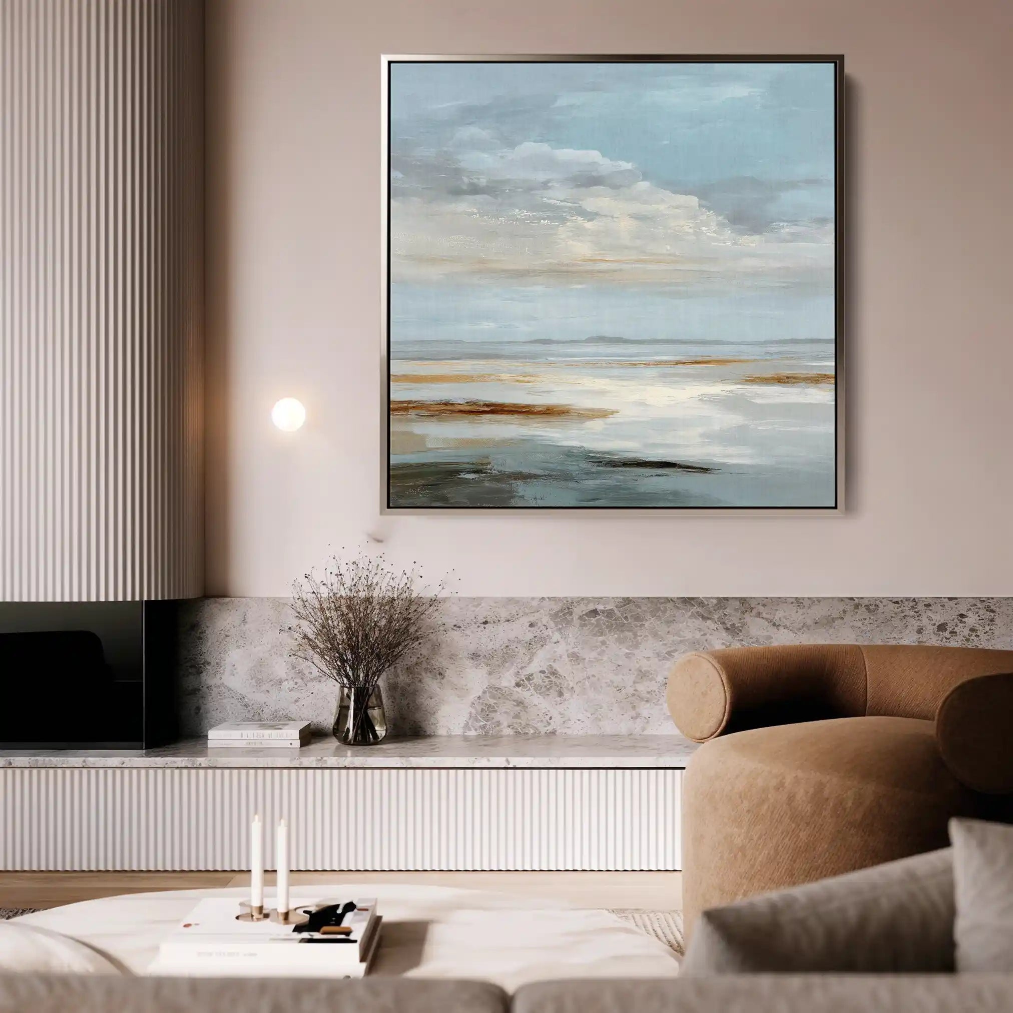 Abstract 1381 Canvas Art 60 x 60 cm / Stretched on hidden frame