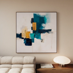 Abstract 1383 Canvas Art 60 x 60 cm / Stretched on hidden frame