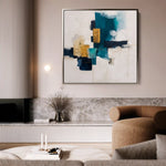 Abstract 1383 Canvas Art 60 x 60 cm / Stretched on hidden frame