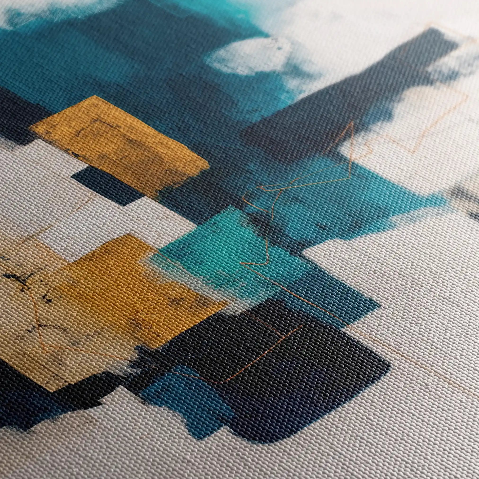 Abstract 1383 Canvas Art 60 x 60 cm / Stretched on hidden frame