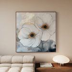 Floral Canvas Wall Art WAD1383-F 80 x 80 cm / Stretched on hidden frame