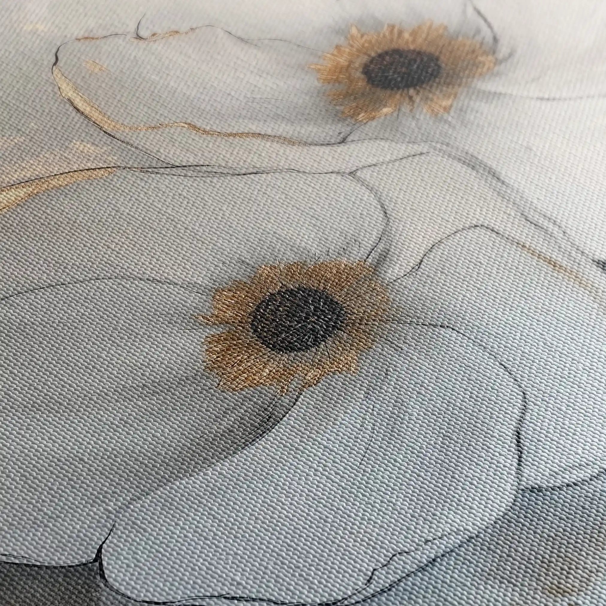 Floral Canvas Wall Art WAD1383-F 80 x 80 cm / Stretched on hidden frame