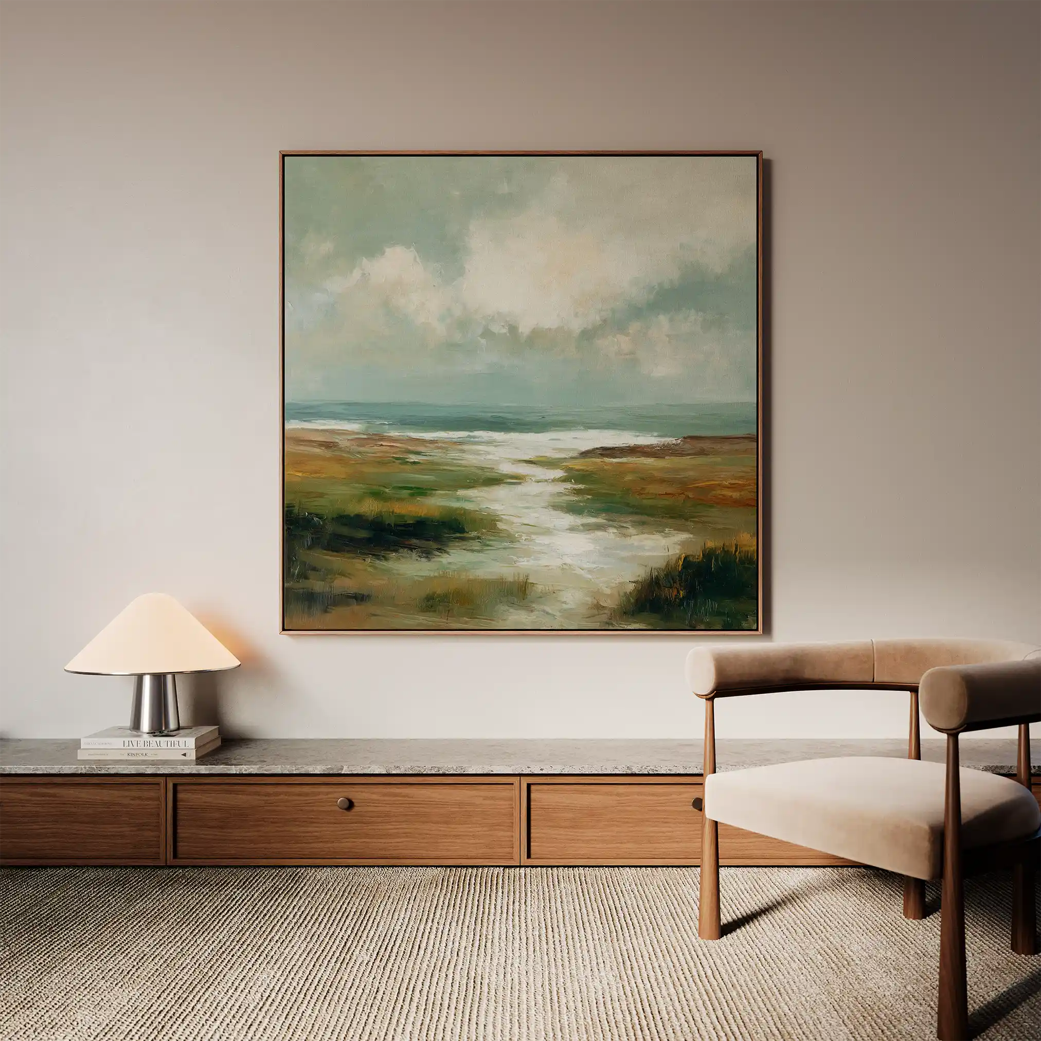 Abstract 1384 Canvas Art 60 x 60 cm / Stretched on hidden frame