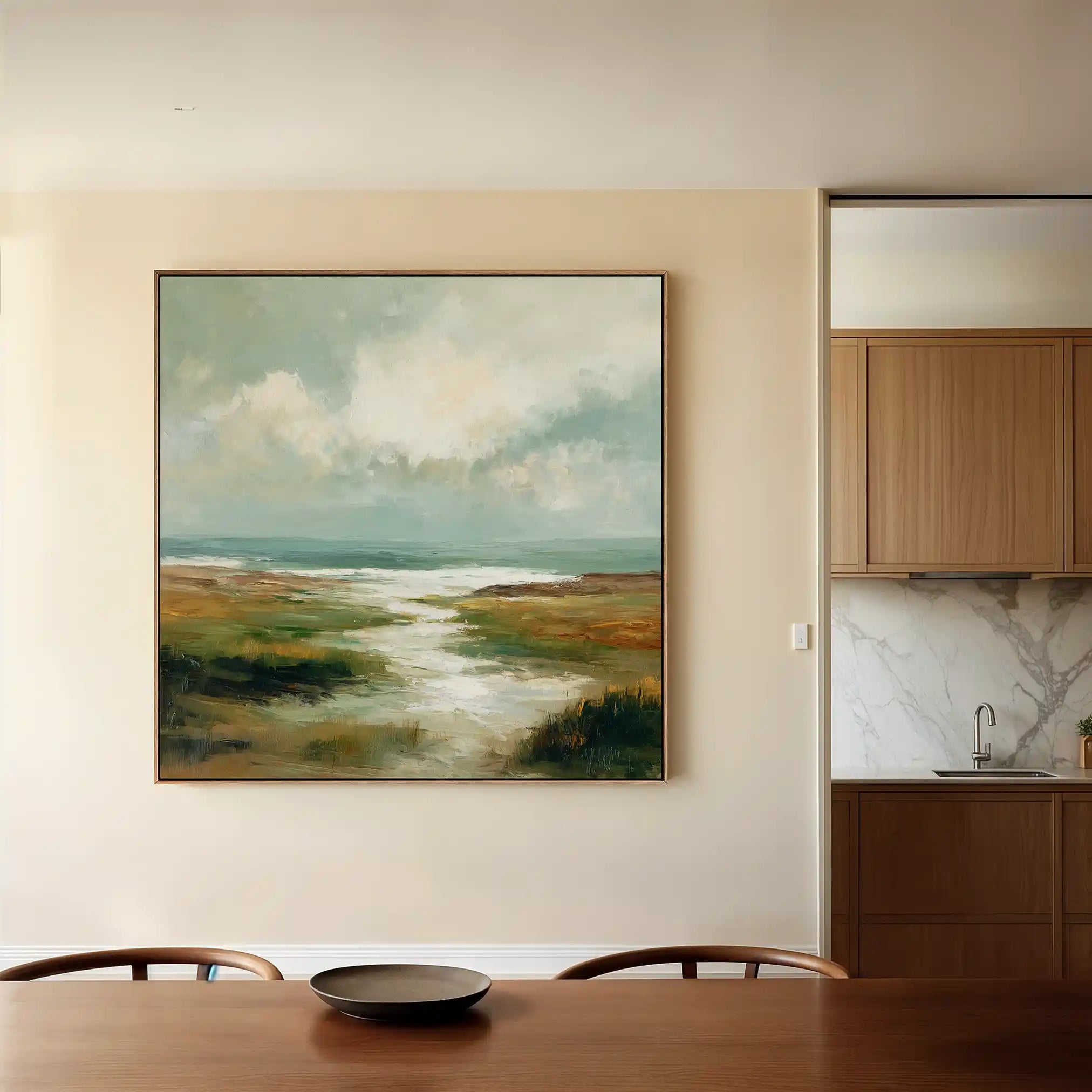 Abstract 1384 Canvas Art 60 x 60 cm / Stretched on hidden frame