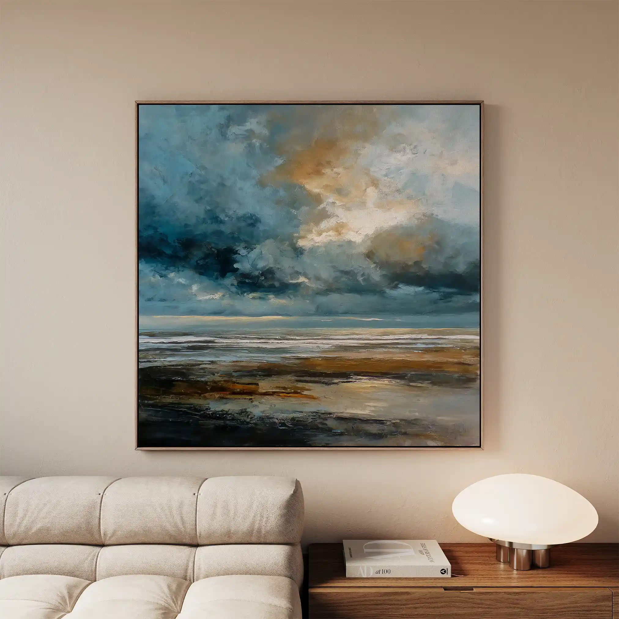 Abstract 1386 Canvas Art 60 x 60 cm / Stretched on hidden frame