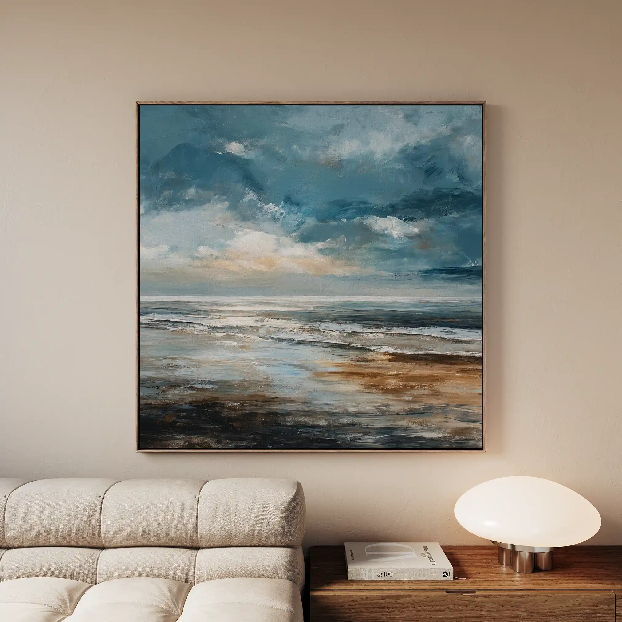 Abstract 1387 Canvas Art 60 x 60 cm / Stretched on hidden frame