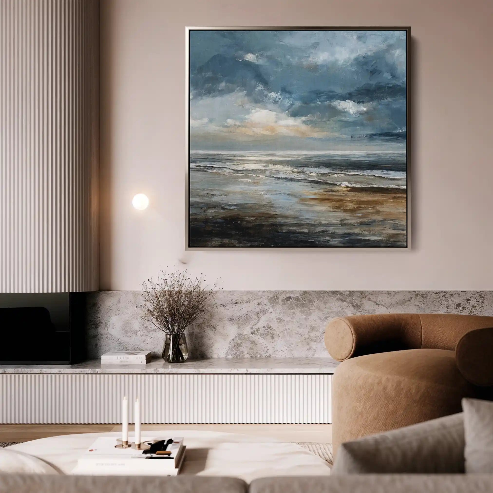 Abstract 1387 Canvas Art 60 x 60 cm / Stretched on hidden frame