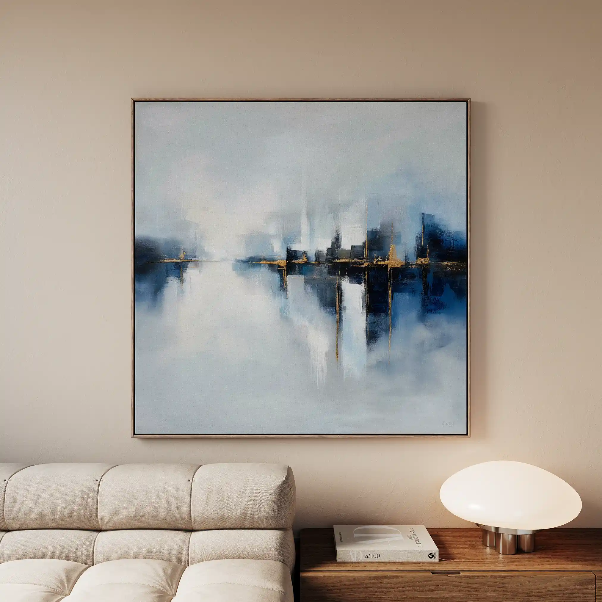 Abstract 1388 Canvas Art 60 x 60 cm / Stretched on hidden frame