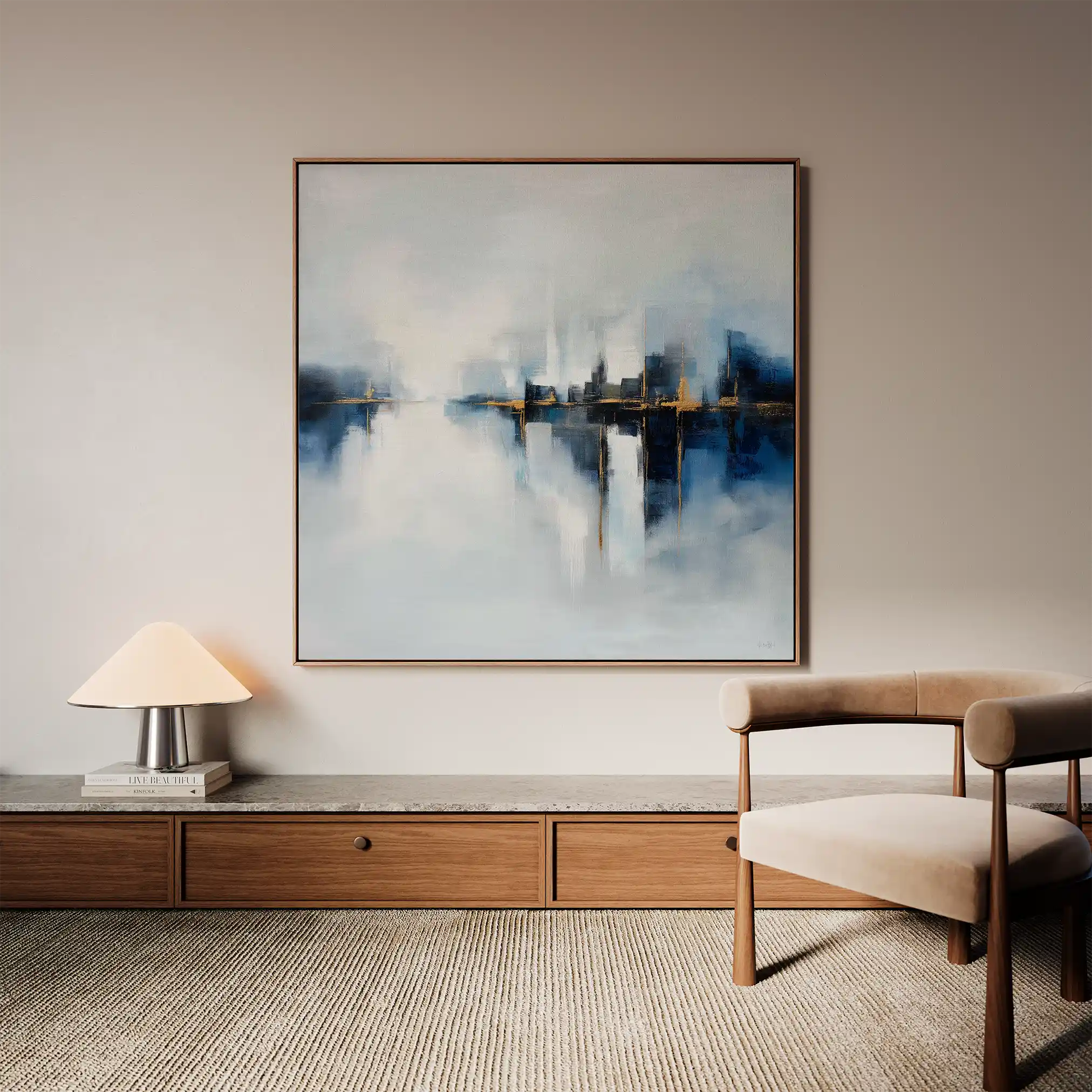 Abstract 1388 Canvas Art 60 x 60 cm / Stretched on hidden frame
