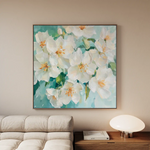 Floral Canvas Wall Art WAD1388-F 80 x 80 cm / Stretched on hidden frame