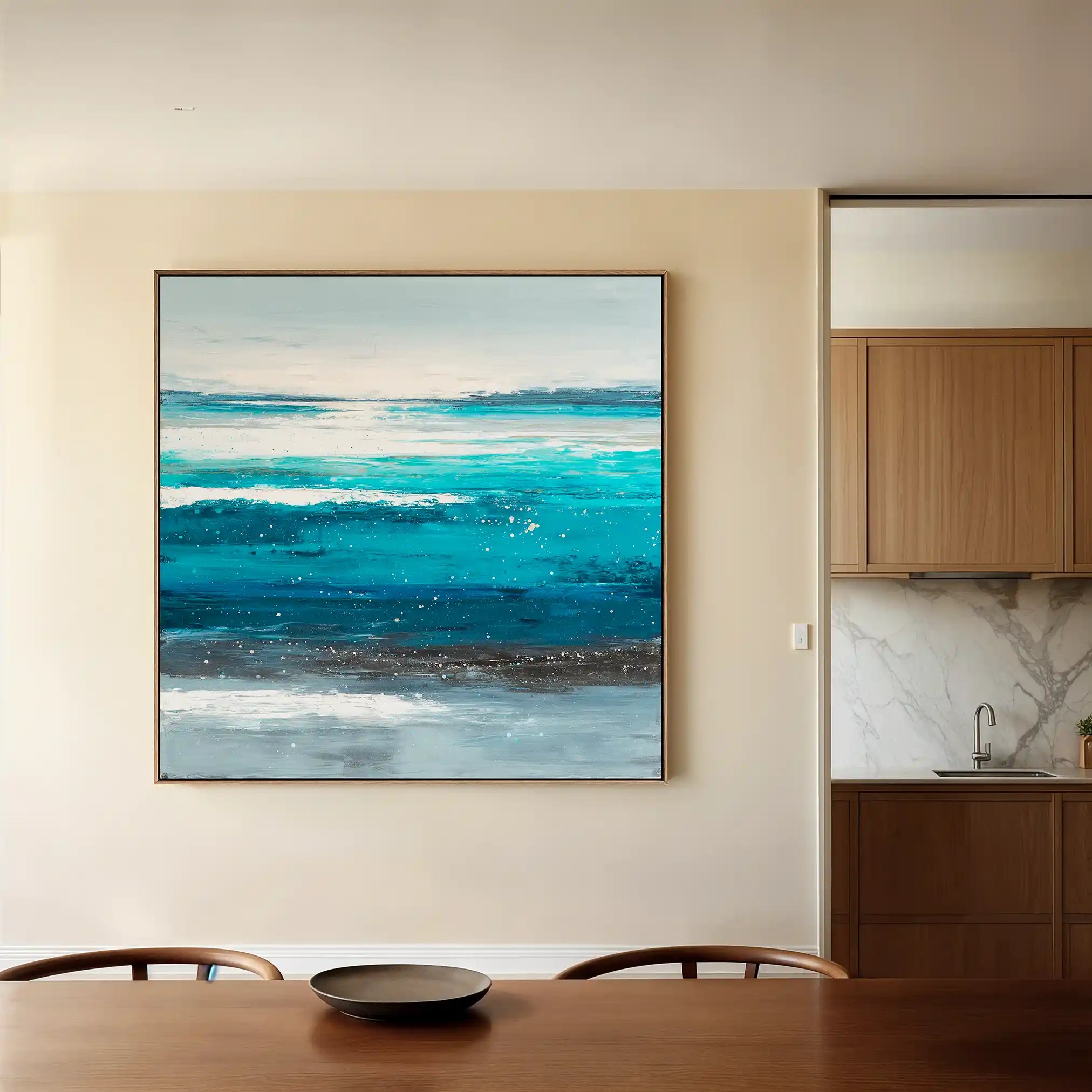 Abstract 1389 Canvas Art 60 x 60 cm / Stretched on hidden frame