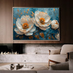 Floral Canvas Wall Art WAD139-F 90 x 60 cm / Stretched on hidden frame