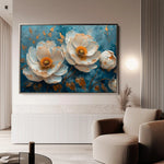 Floral Canvas Wall Art WAD139-F 90 x 60 cm / Stretched on hidden frame