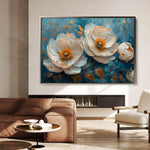 Floral Canvas Wall Art WAD139-F 90 x 60 cm / Stretched on hidden frame
