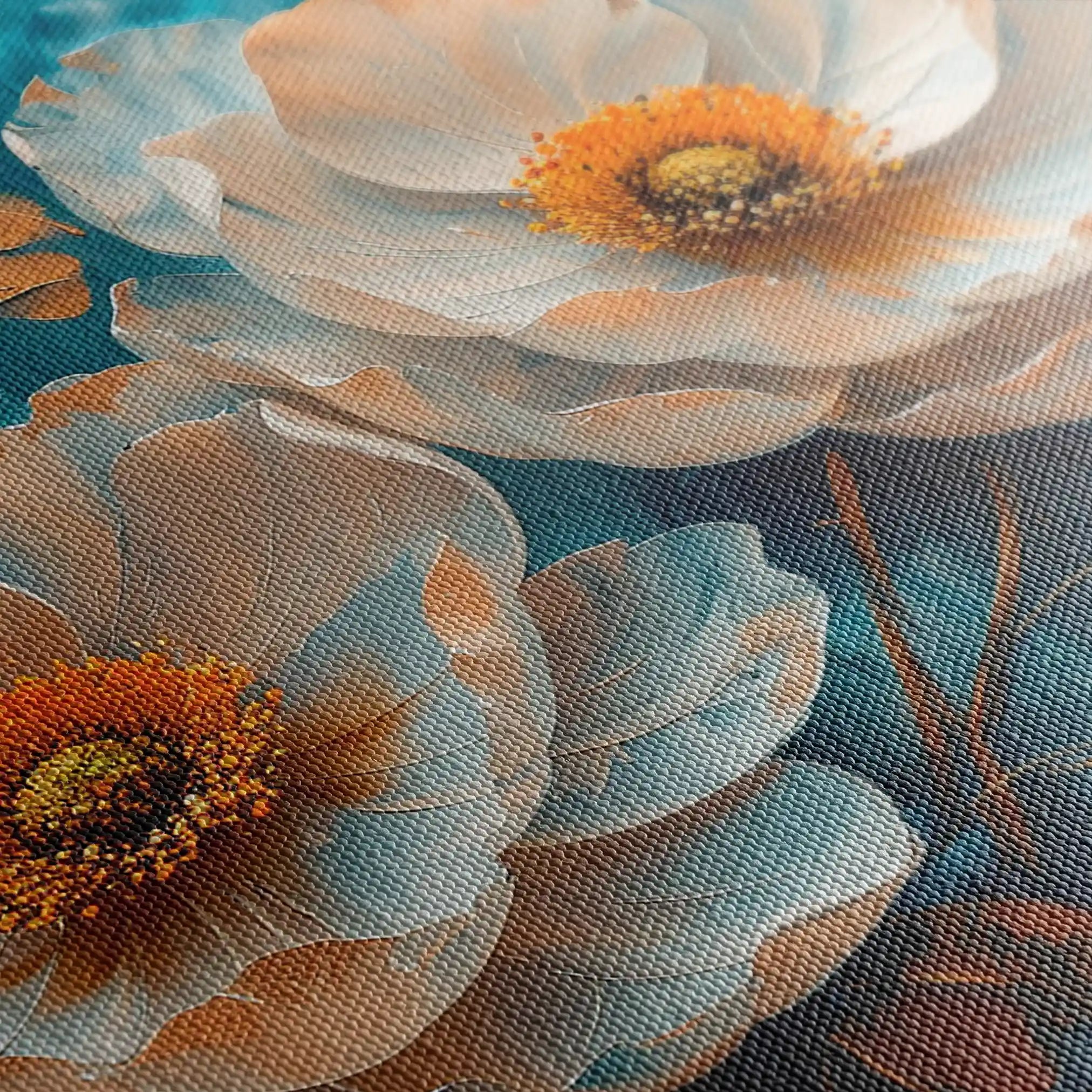 Floral Canvas Wall Art WAD139-F 90 x 60 cm / Stretched on hidden frame