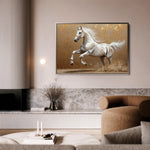 Horses 139 Canvas Art 90 x 60 cm / Stretched on hidden frame