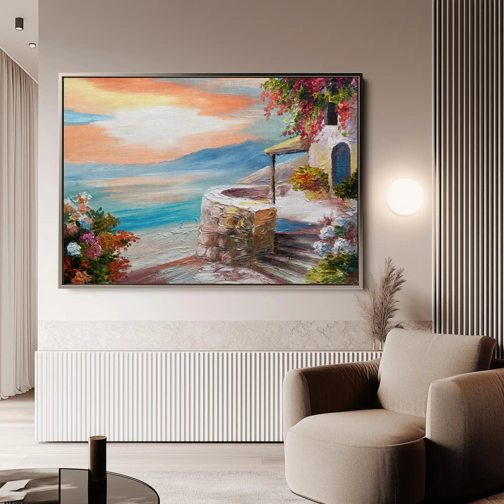 Landscape 139 Canvas Art 90 x 60 cm / Stretched on hidden frame