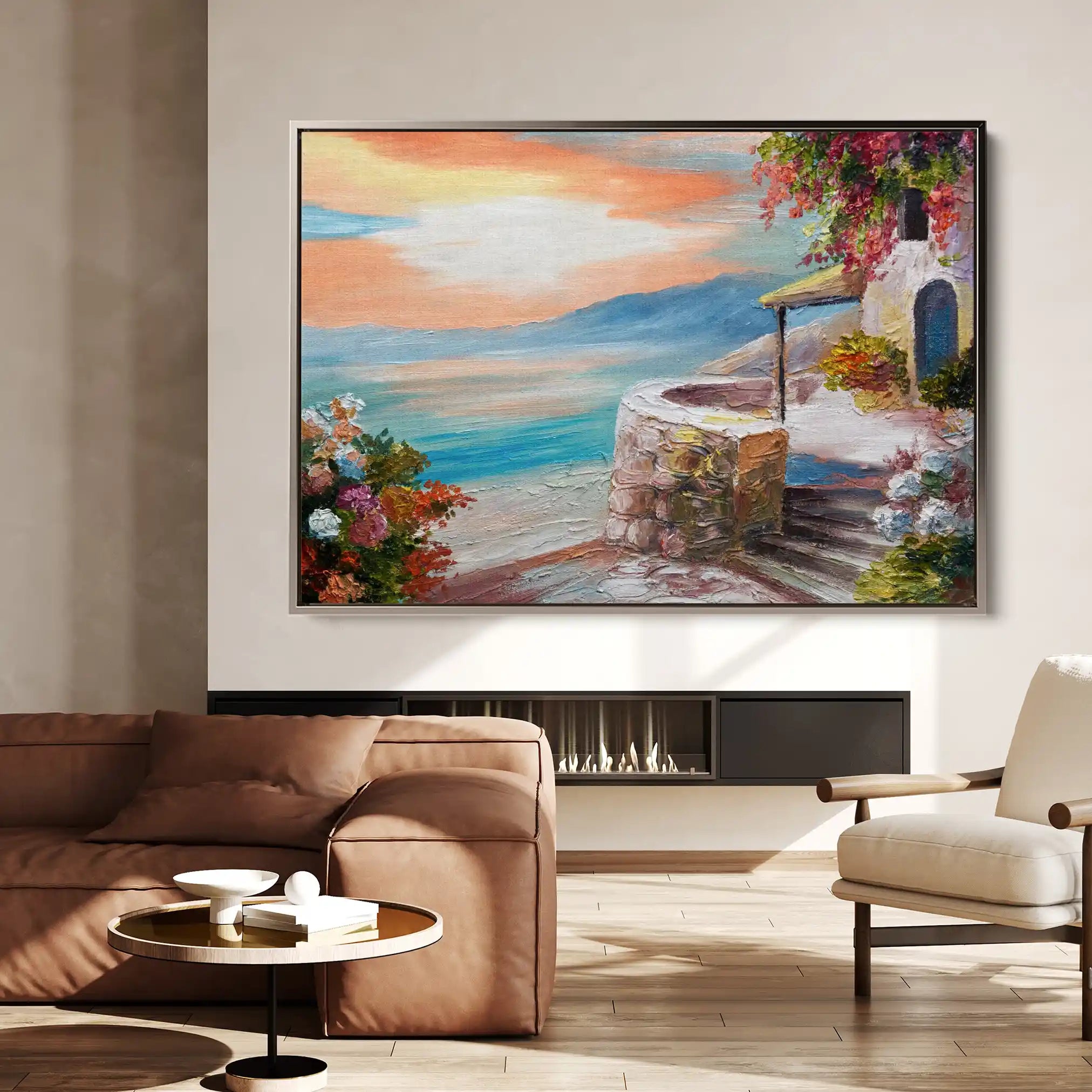 Landscape 139 Canvas Art 90 x 60 cm / Stretched on hidden frame