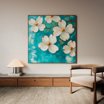 Floral Canvas Wall Art WAD1390-F 80 x 80 cm / Stretched on hidden frame