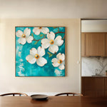 Floral Canvas Wall Art WAD1390-F 80 x 80 cm / Stretched on hidden frame