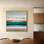 Abstract 1391 Canvas Art 60 x 60 cm / Stretched on hidden frame
