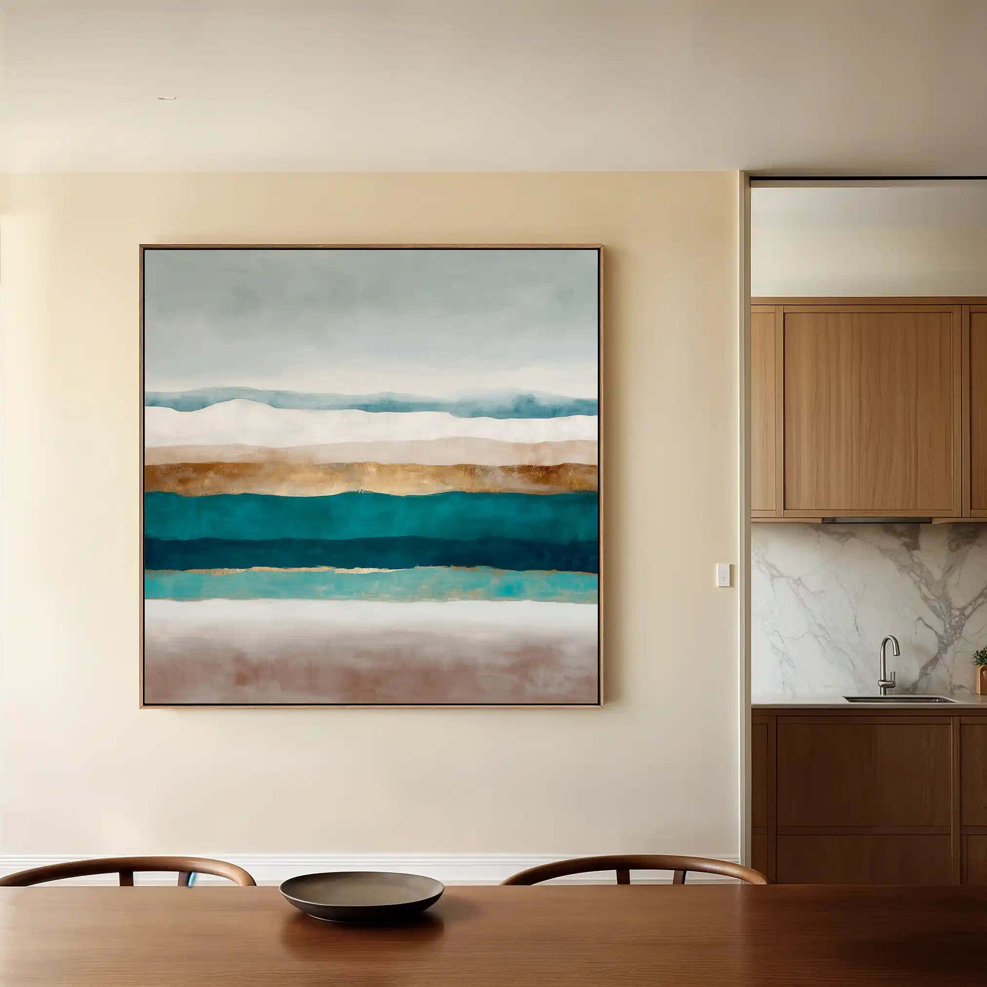 Abstract 1391 Canvas Art 60 x 60 cm / Stretched on hidden frame