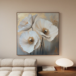 Floral Canvas Wall Art WAD1391-F 80 x 80 cm / Stretched on hidden frame