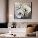 Floral Canvas Wall Art WAD1391-F 80 x 80 cm / Stretched on hidden frame