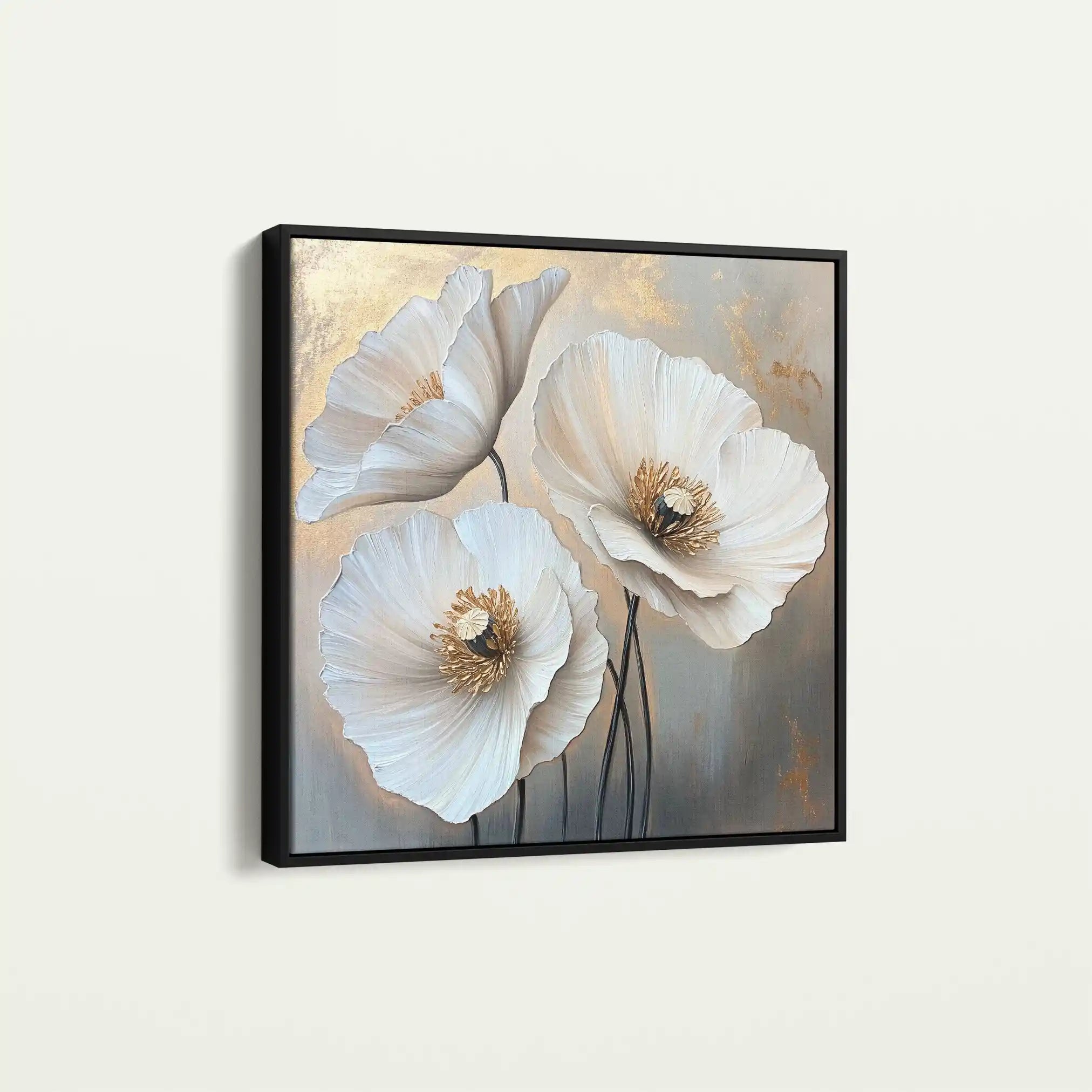 Floral Canvas Wall Art WAD1391-F 80 x 80 cm / Stretched on hidden frame