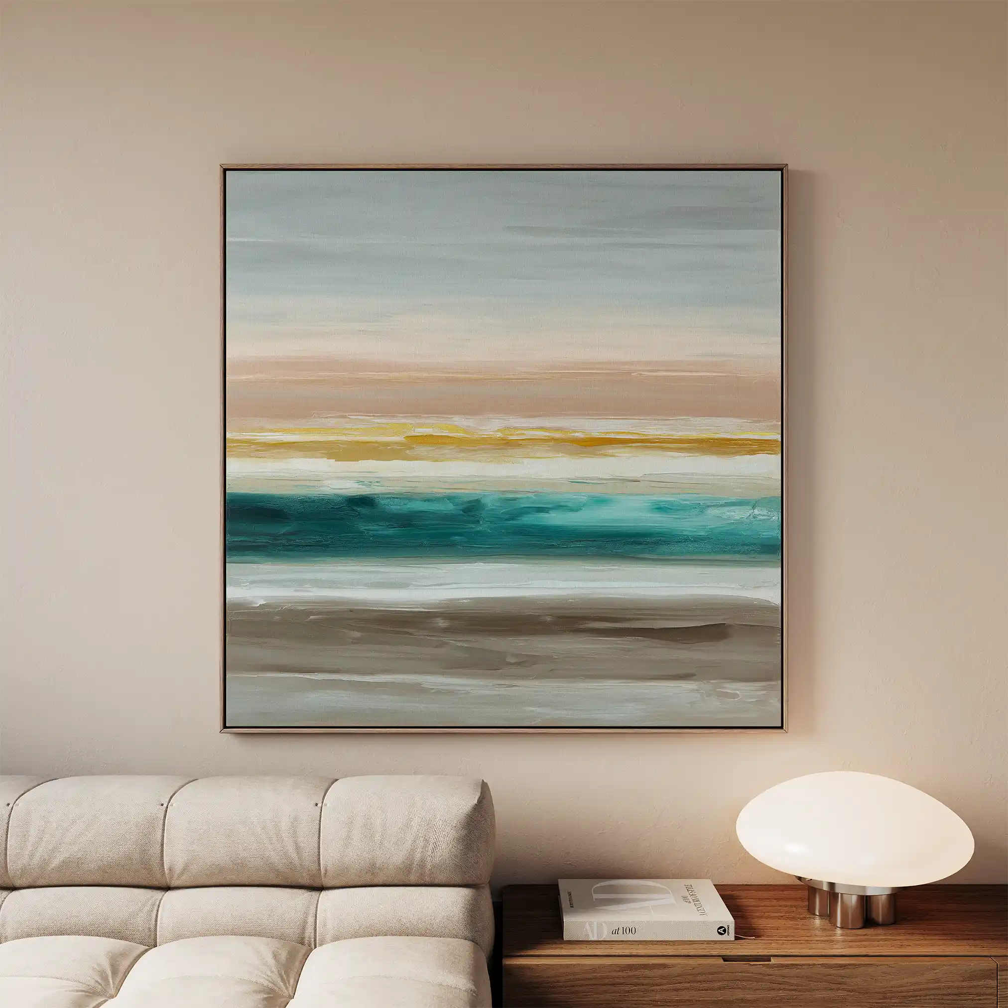 Abstract 1392 Canvas Art 60 x 60 cm / Stretched on hidden frame