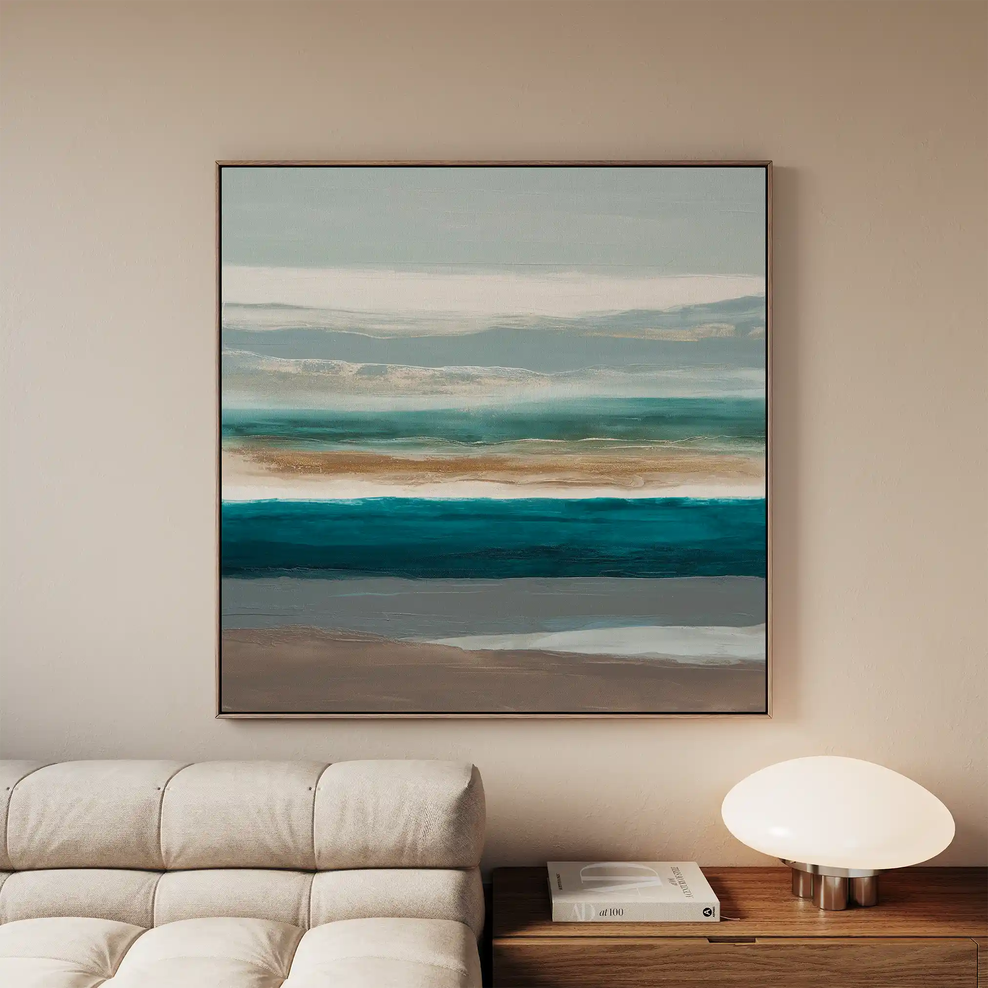 Abstract 1393 Canvas Art 60 x 60 cm / Stretched on hidden frame