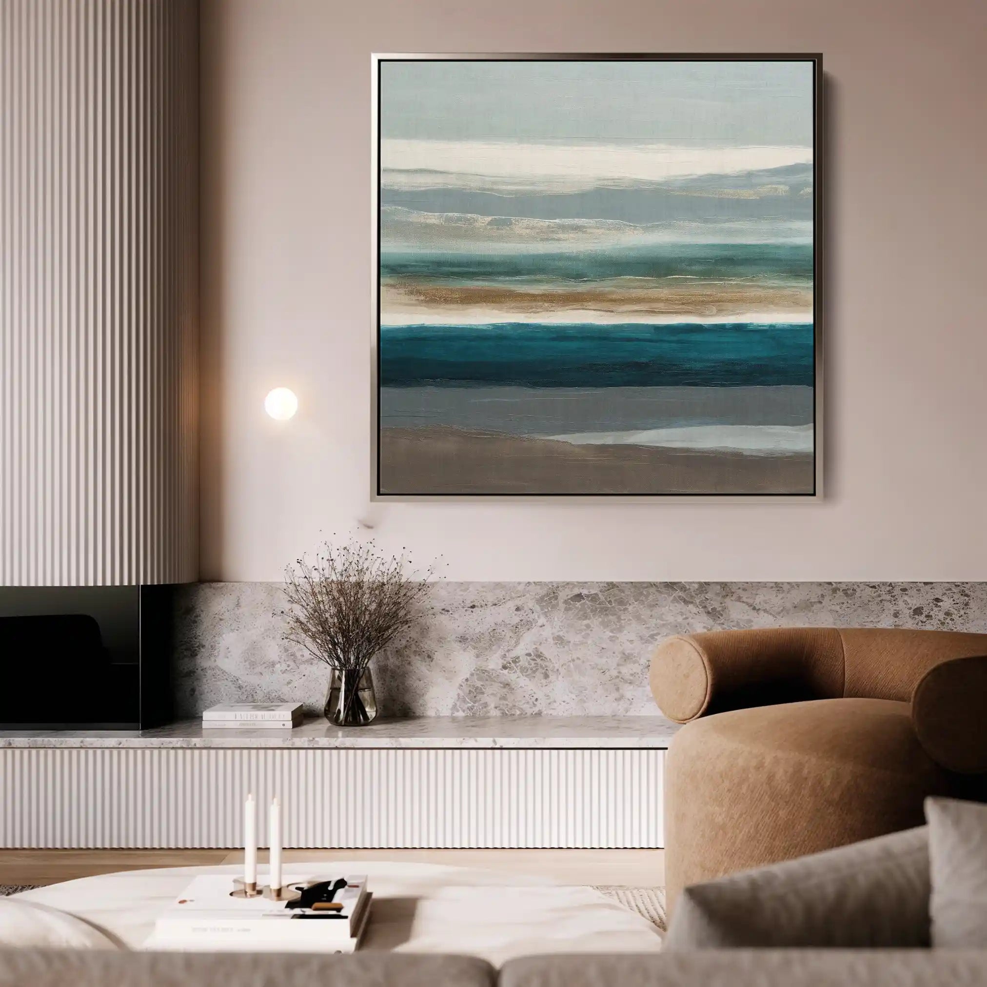 Abstract 1393 Canvas Art 60 x 60 cm / Stretched on hidden frame