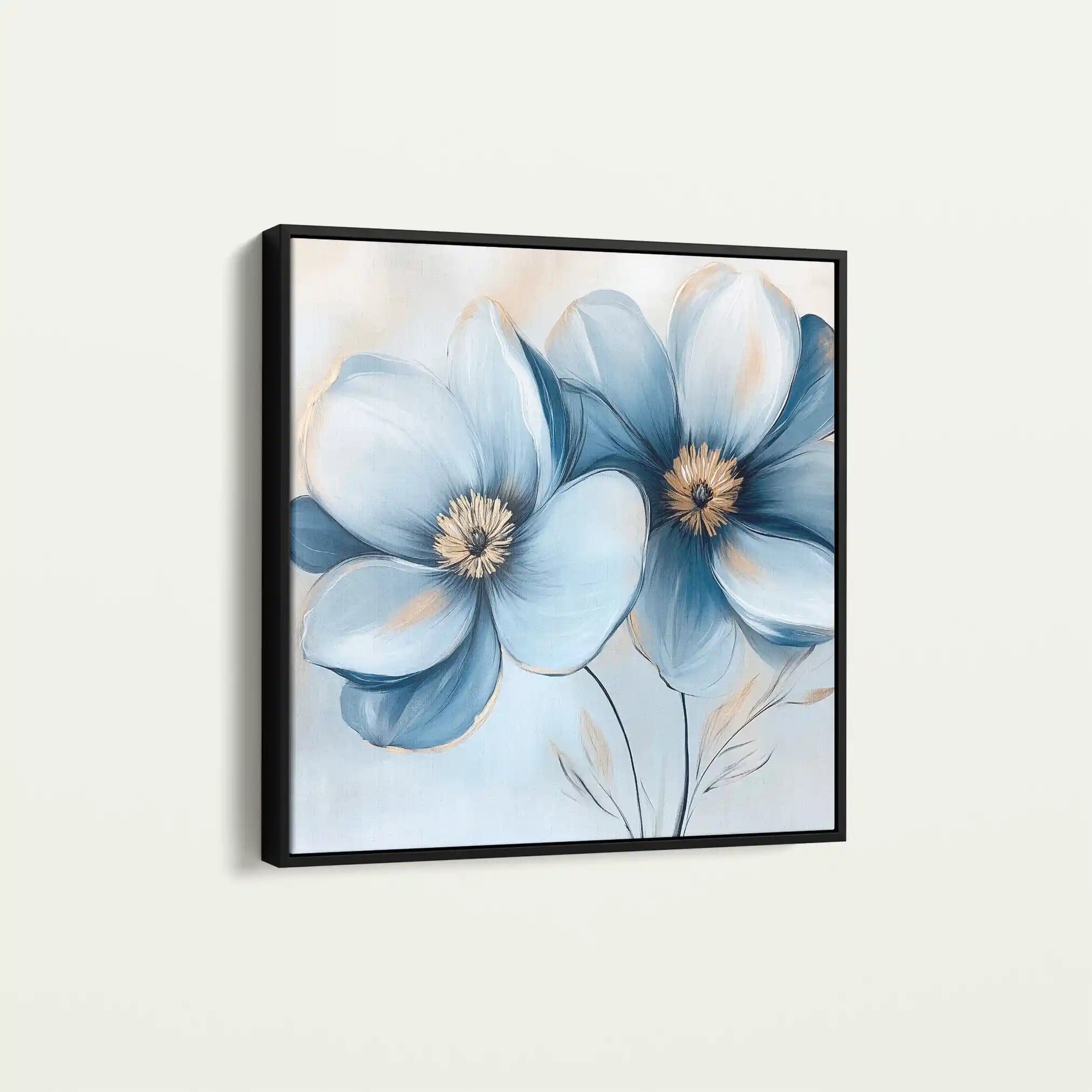 Floral Canvas Wall Art WAD1393-F 80 x 80 cm / Stretched on hidden frame