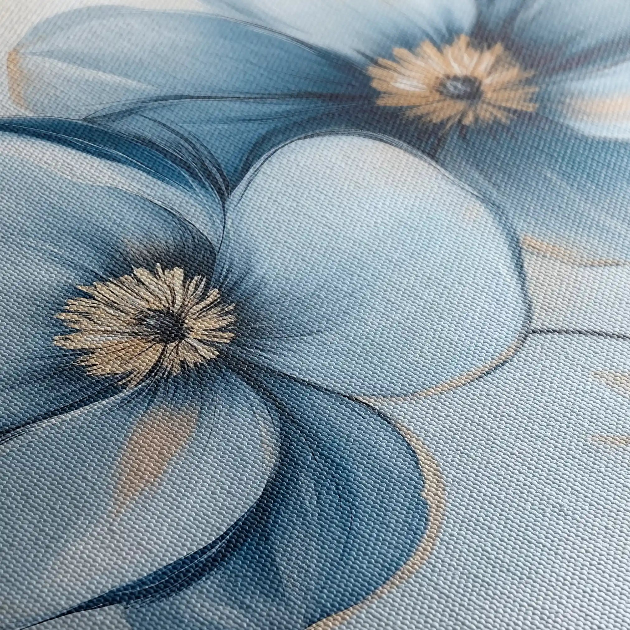 Floral Canvas Wall Art WAD1393-F 80 x 80 cm / Stretched on hidden frame