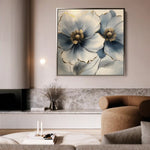 Floral Canvas Wall Art WAD1394-F 80 x 80 cm / Stretched on hidden frame
