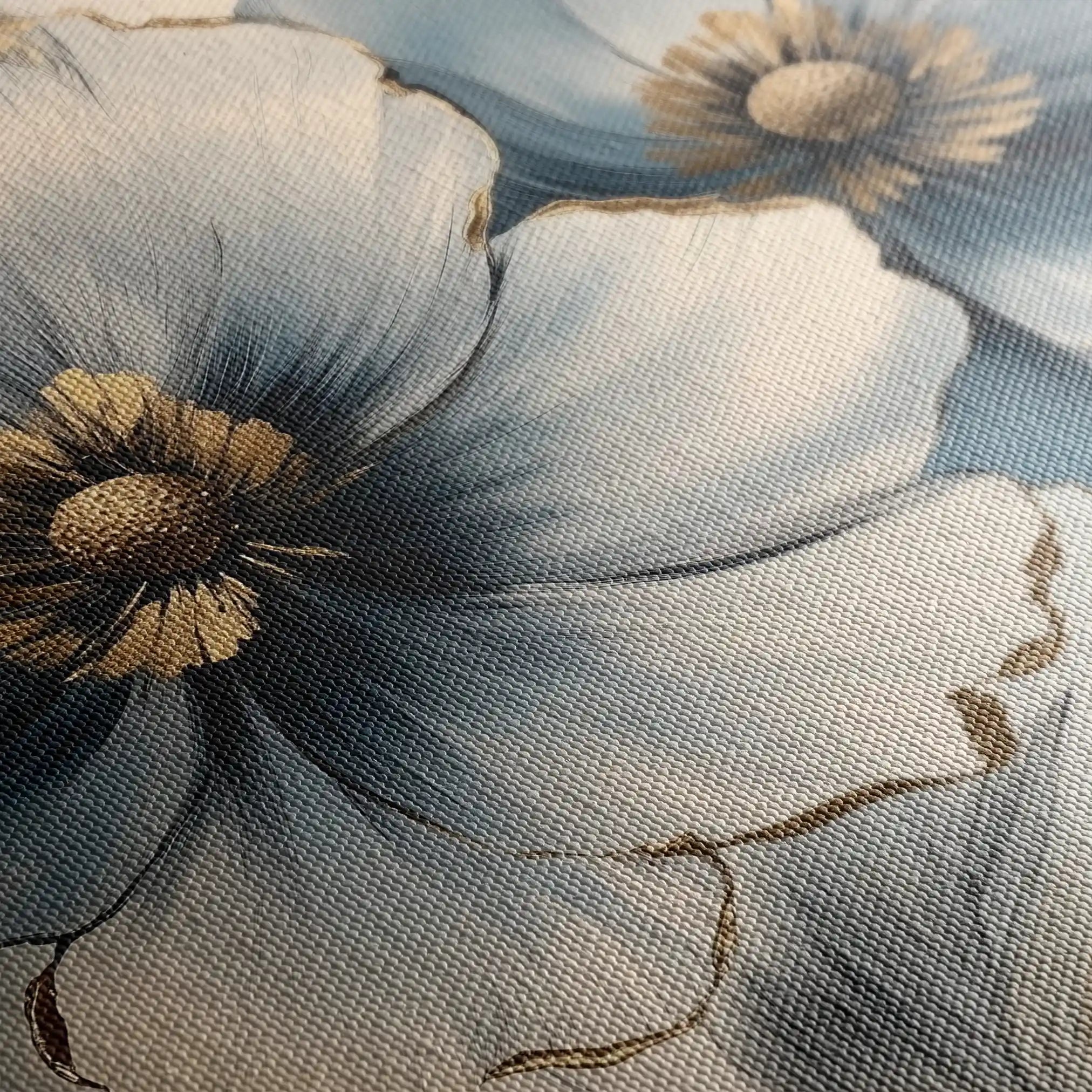 Floral Canvas Wall Art WAD1394-F 80 x 80 cm / Stretched on hidden frame