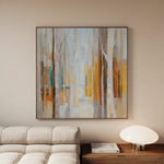 Abstract 1395 Canvas Art 60 x 60 cm / Stretched on hidden frame