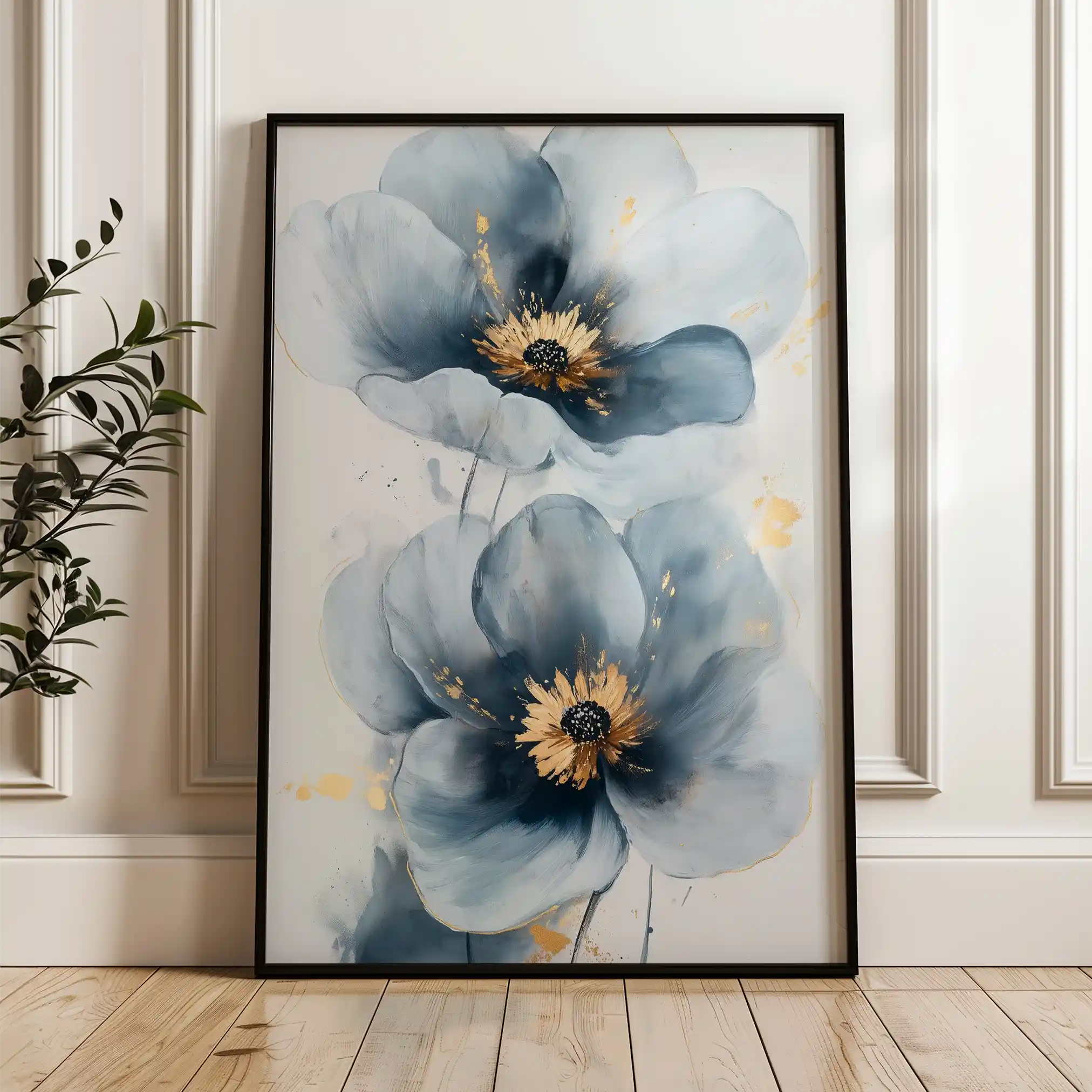 Floral Canvas Wall Art WAD1395-F 90 x 60 cm / Stretched on hidden frame