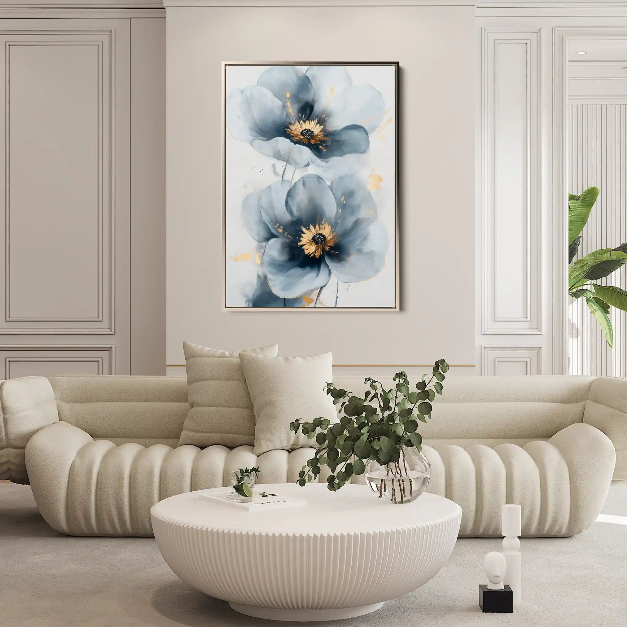 Floral Canvas Wall Art WAD1395-F 90 x 60 cm / Stretched on hidden frame