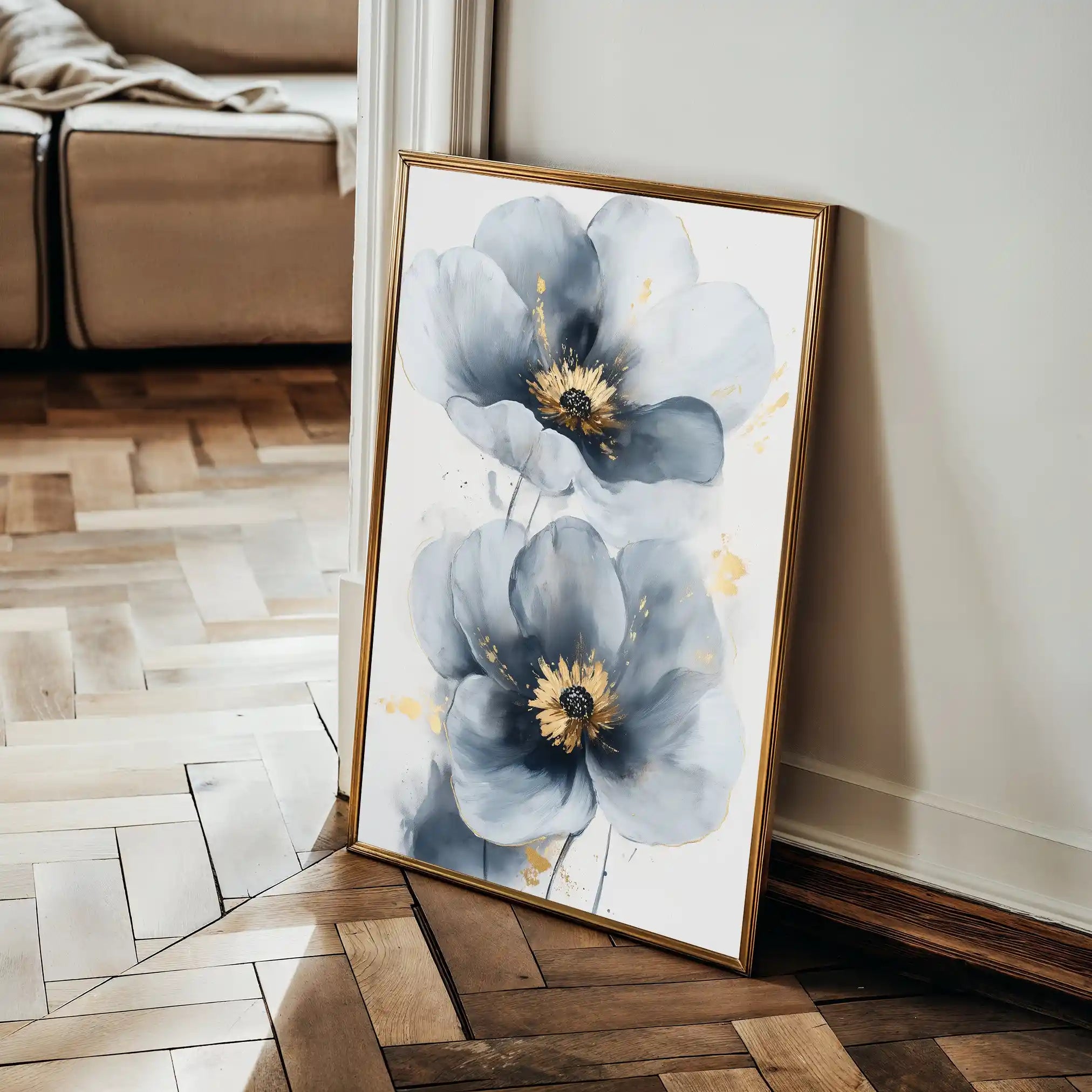 Floral Canvas Wall Art WAD1395-F 90 x 60 cm / Stretched on hidden frame