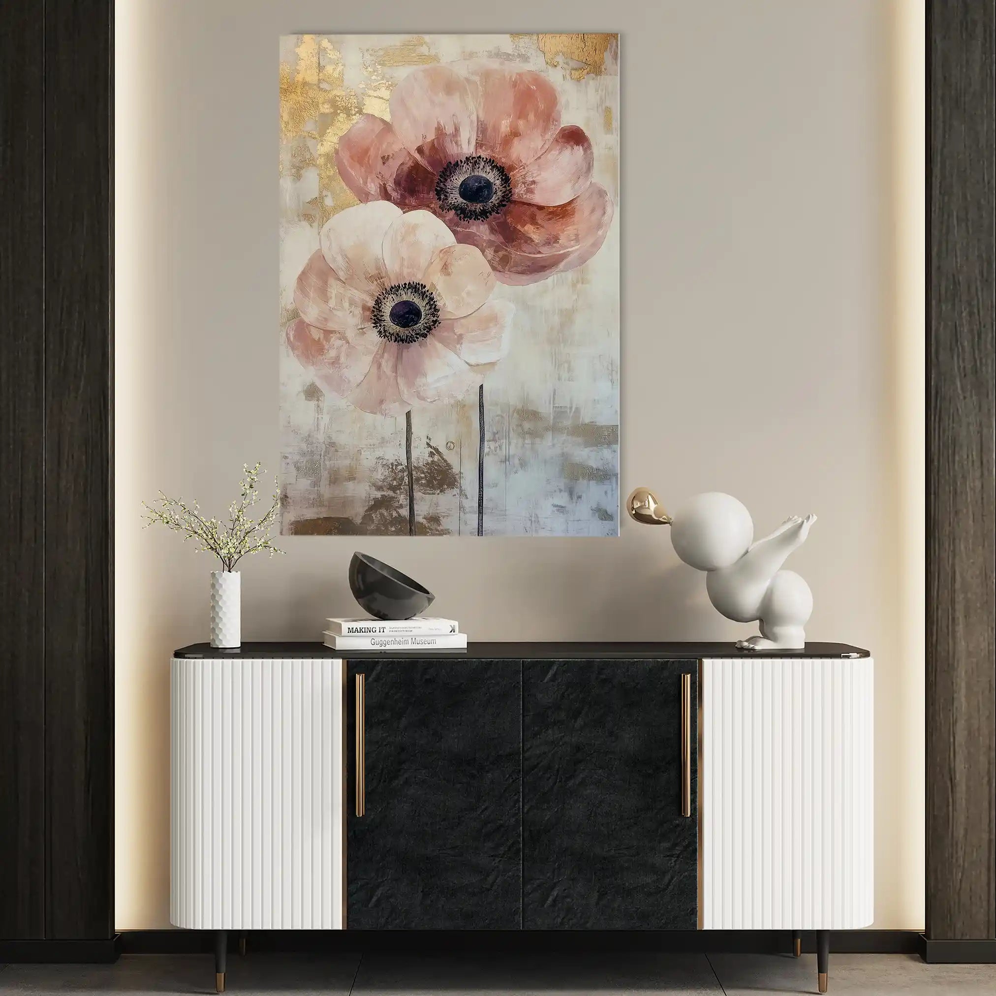 Floral Canvas Wall Art WAD1396-F 90 x 60 cm / Stretched on hidden frame