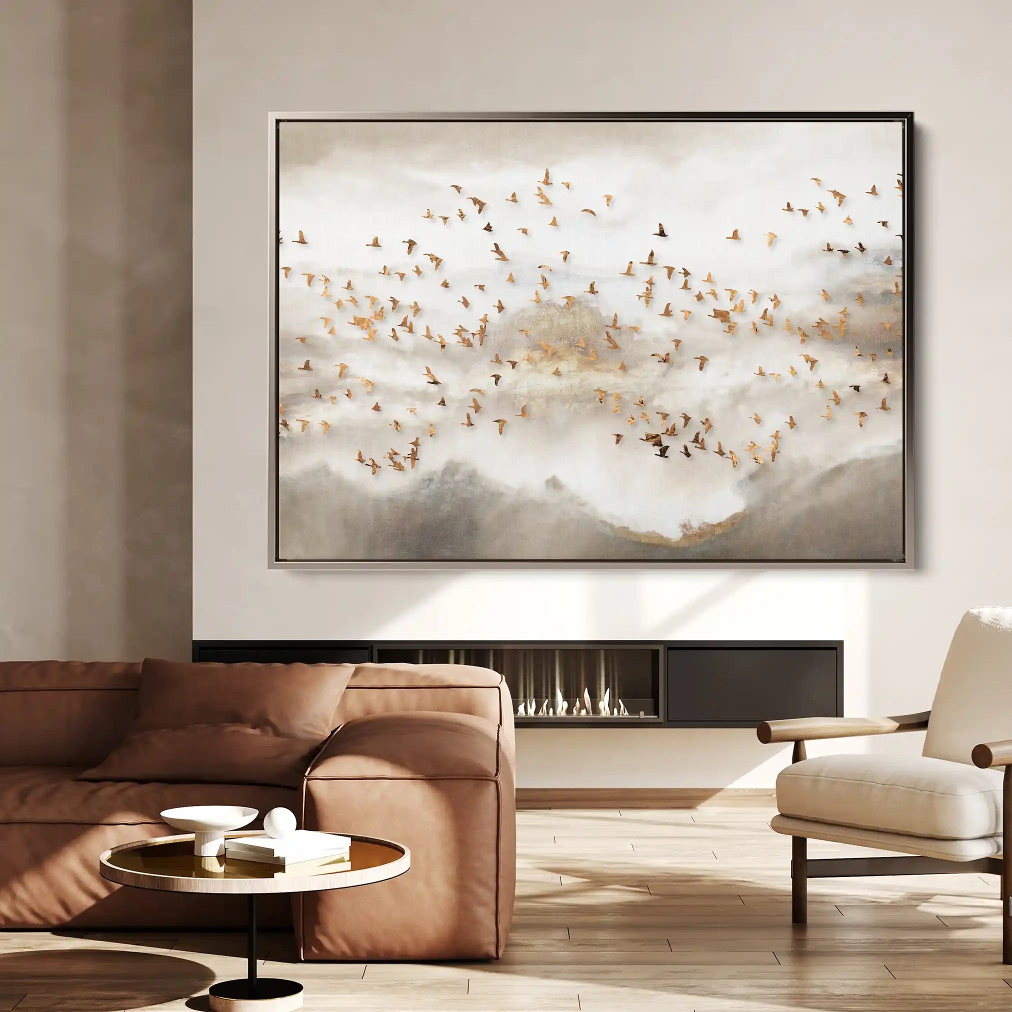 Abstract 140 Canvas Art 60 x 40 cm / Stretched on hidden frame