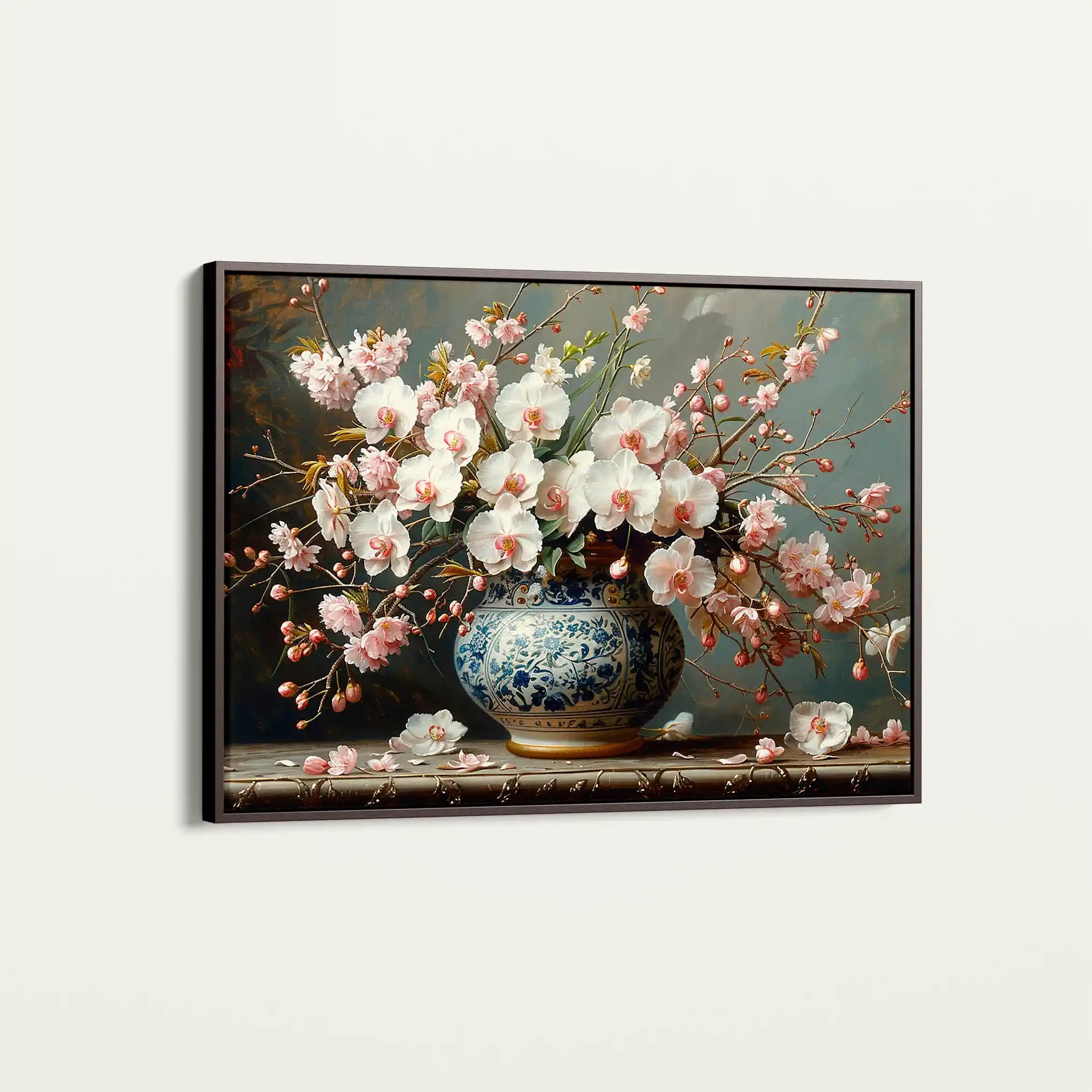 Floral Canvas Wall Art WAD140-F 90 x 60 cm / Stretched on hidden frame