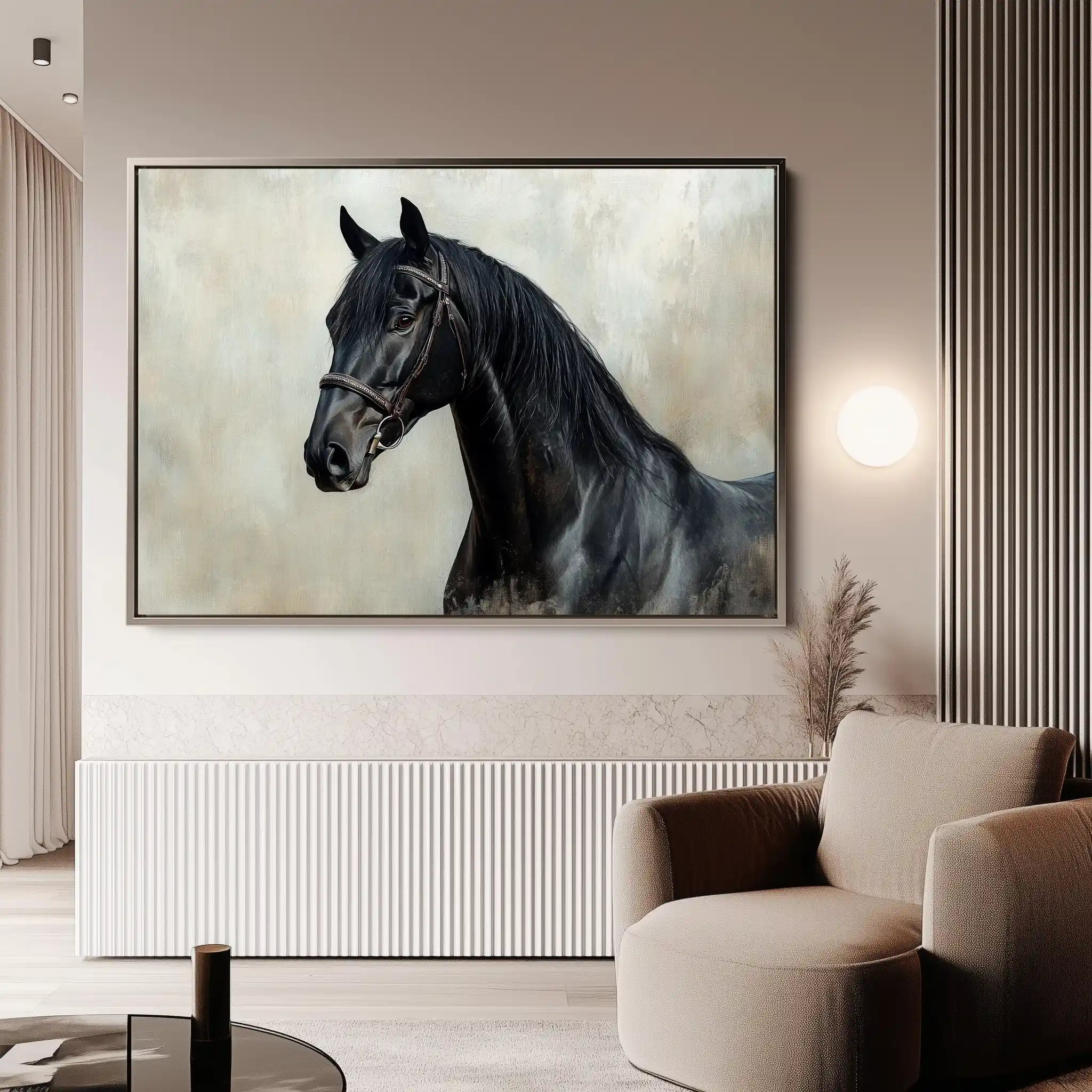 Horses 140 Canvas Art 90 x 60 cm / Stretched on hidden frame
