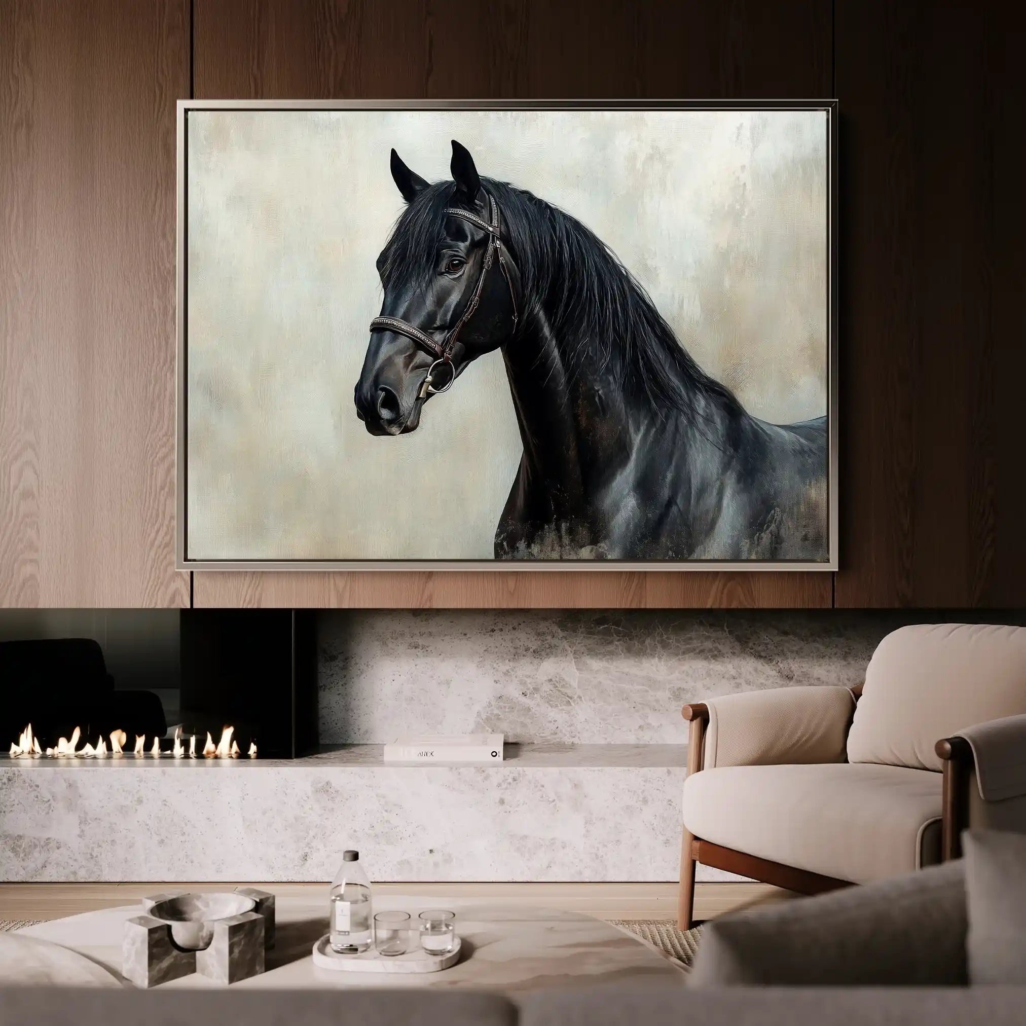 Horses 140 Canvas Art 90 x 60 cm / Stretched on hidden frame