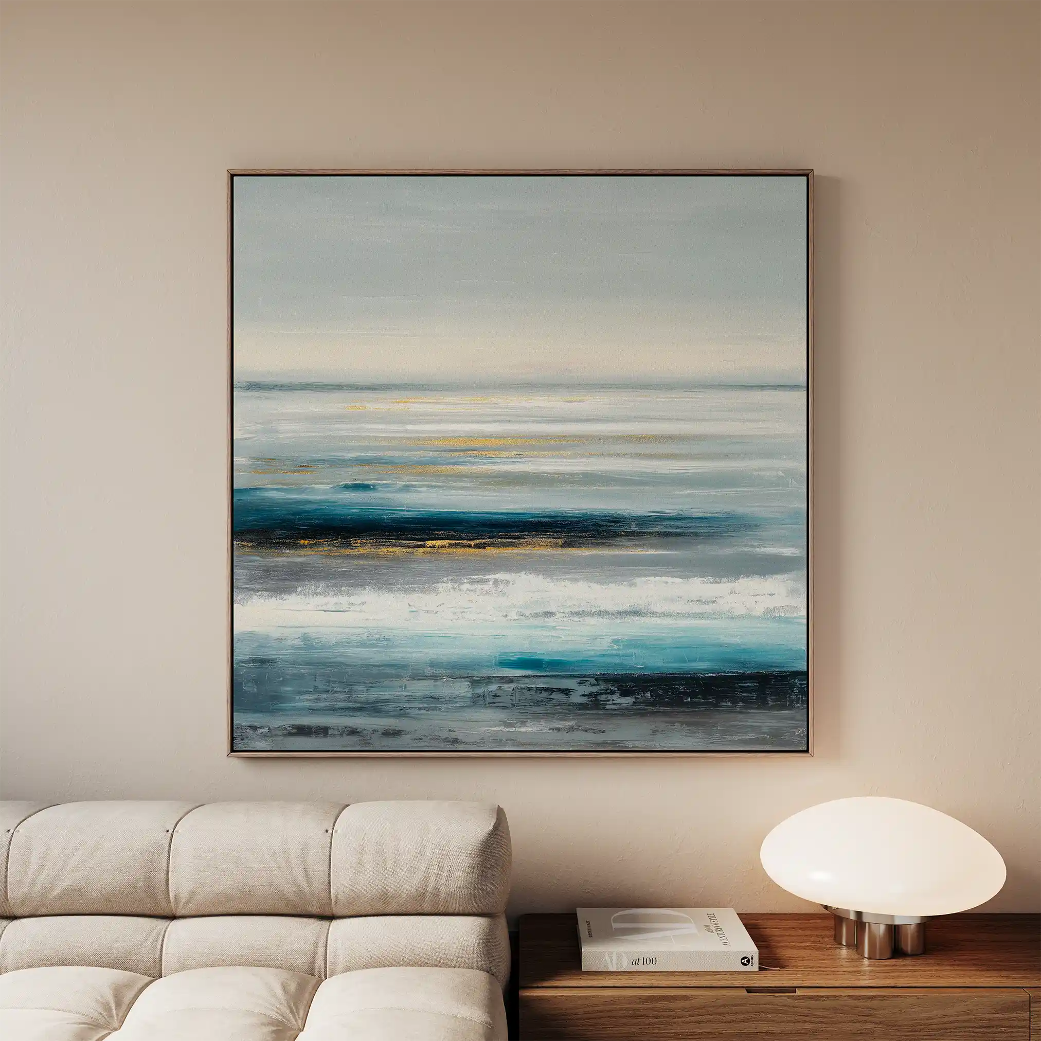Abstract 1400 Canvas Art 60 x 60 cm / Stretched on hidden frame