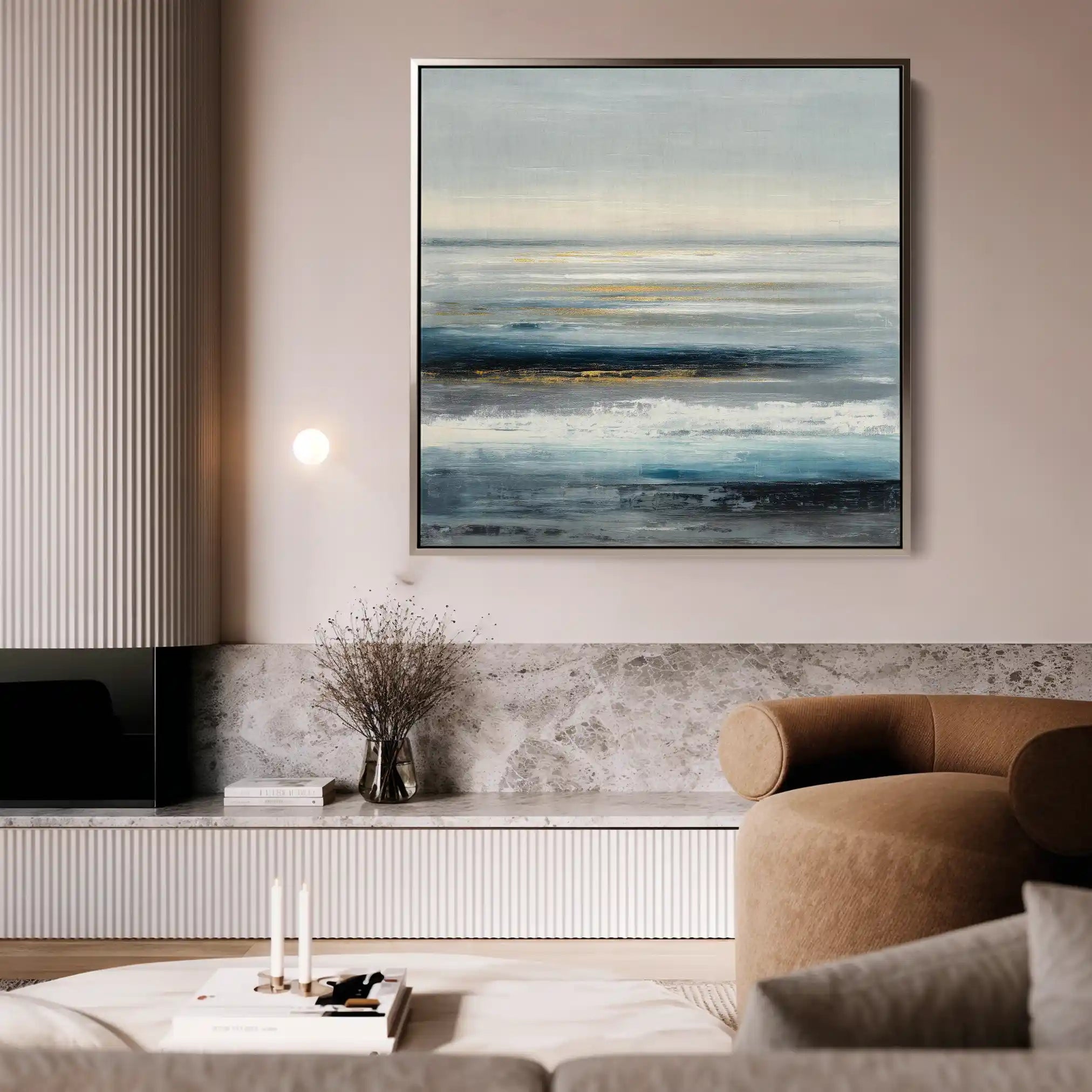 Abstract 1400 Canvas Art 60 x 60 cm / Stretched on hidden frame